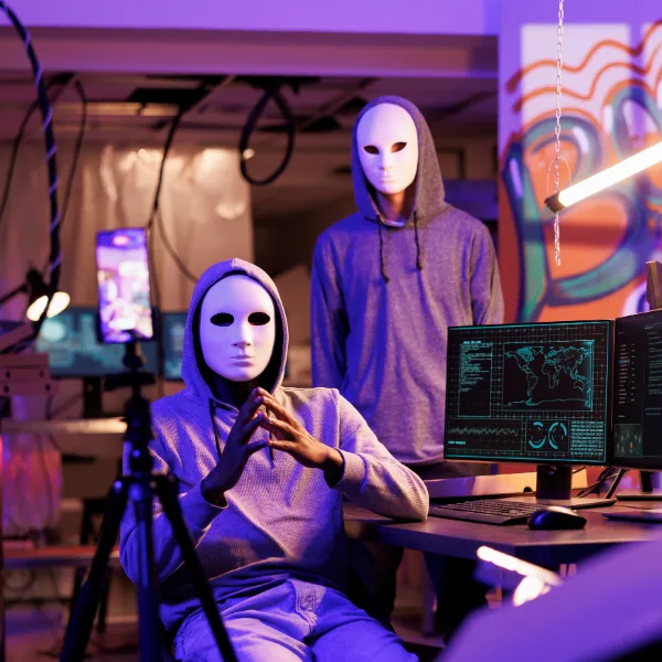 Hakerzy w trakcie ataku socjotechnicznego