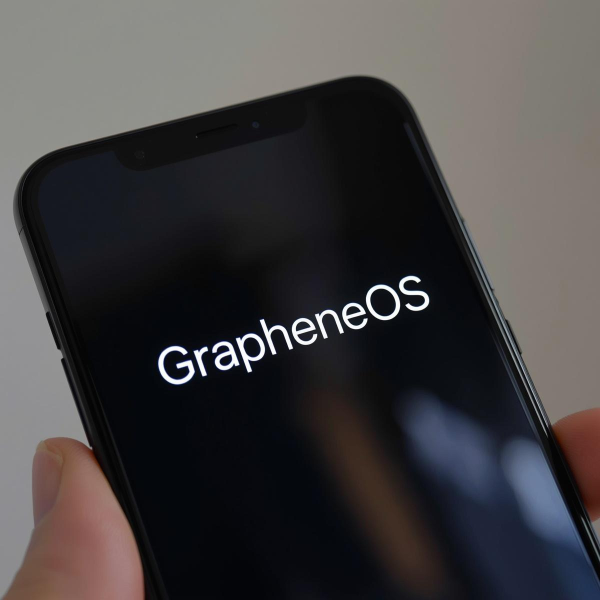 GrapheneOS na ekranie telefonu Pixel